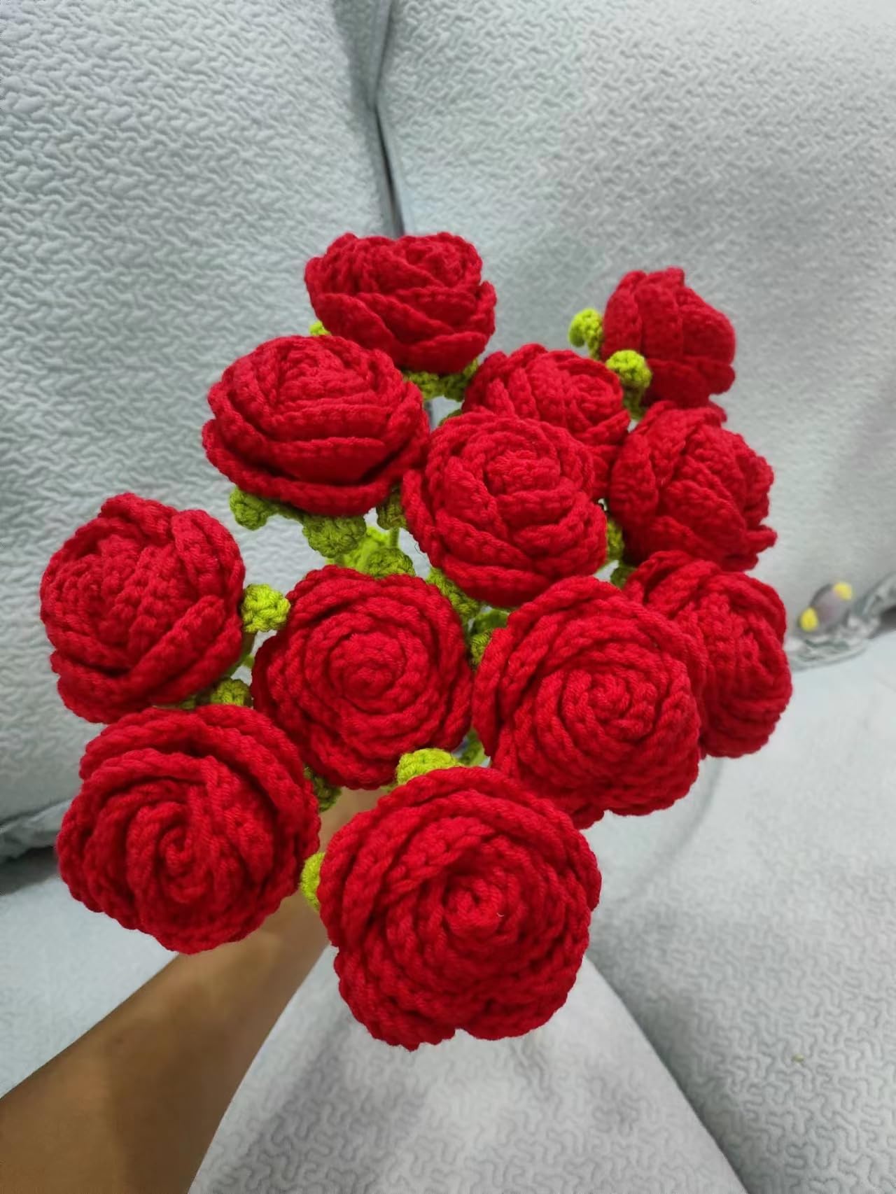 Amazon.com: Handmade Crochet Rose Flowers, Handmade Crochet