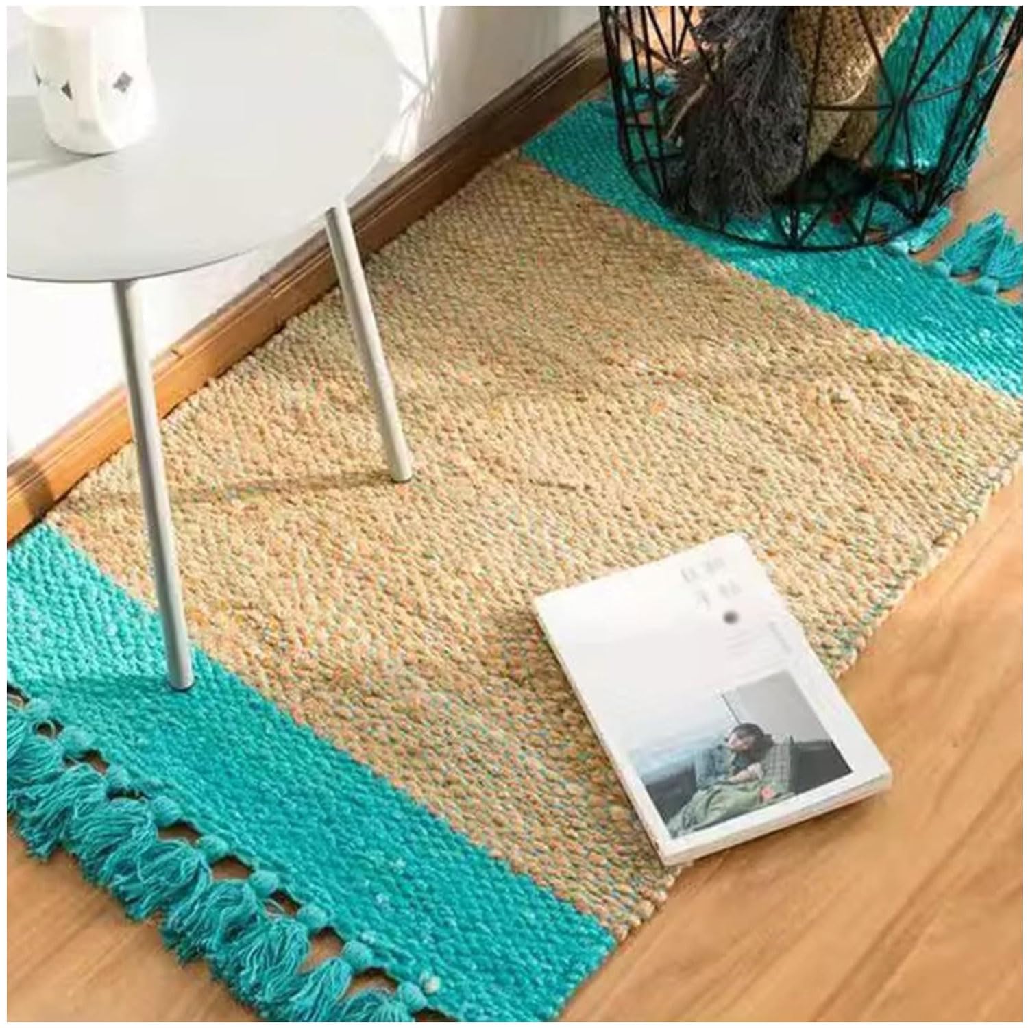 Wollspinnmaschine für den Unterricht, Holz Abnehmbarer Handwebstuhl für DIY, Tragbare Tapisserie Strickmaschine für Anfänger und Kinder