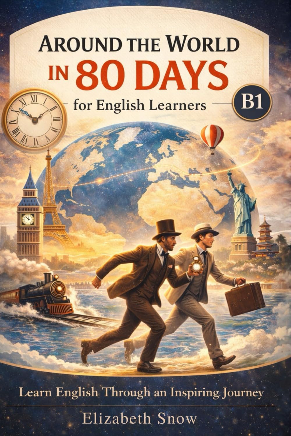 Around the World in 80 Days for English Learners: A B1 Simplified Classic with Controlled Vocabulary and Easy-to-Read Chapters