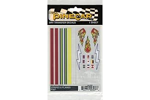 Woodland Scenics P307 Pine Car Derby Dry Transfer Decal 4 by 5-Inch...