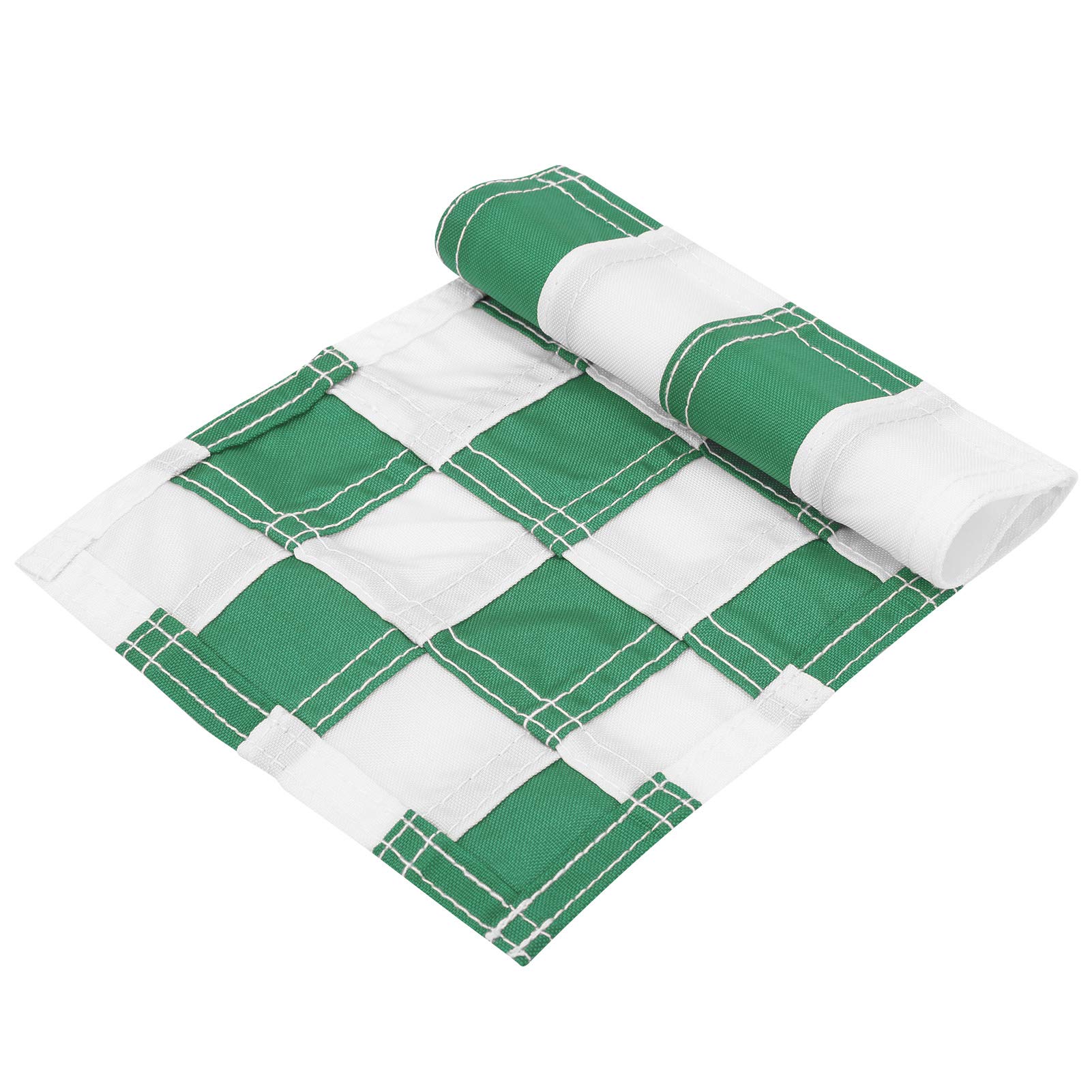Lot de 4 drapeaux verts de golf à carreaux avec trous, pour entraînement de jardin