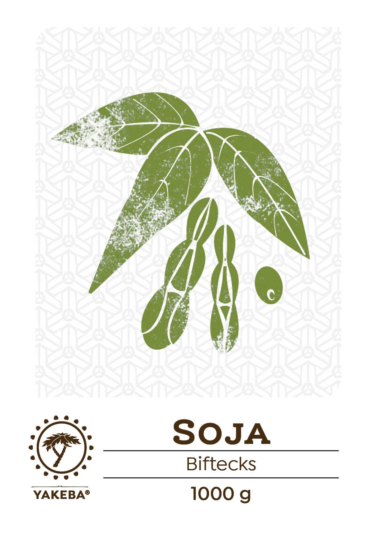 Yakeba | Soja | Big Steak | 1000g I Culture européenne I Séché I Substitut de viande végétalien I Parfait pour les escalopes de soja I Steak vegetal | Aliment végétalien riche en protéines