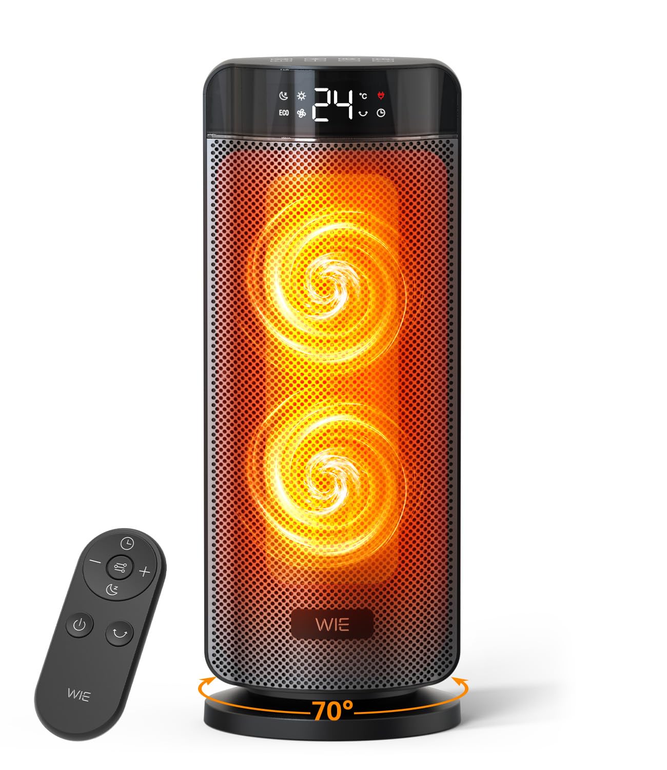 『2025冬モデル』セラミックヒーター【2S速暖 25DB静音 約11畳対応 クロスフローファン 1.2M直進風 ECO知能恒温 節電対策 省エネ ？量・取っ手付】800W/1100W 3段階温度調整 70°首振り タイマー機… Amazon | 【2025冬モデル】セラミックファンヒーター【約2秒で速暖