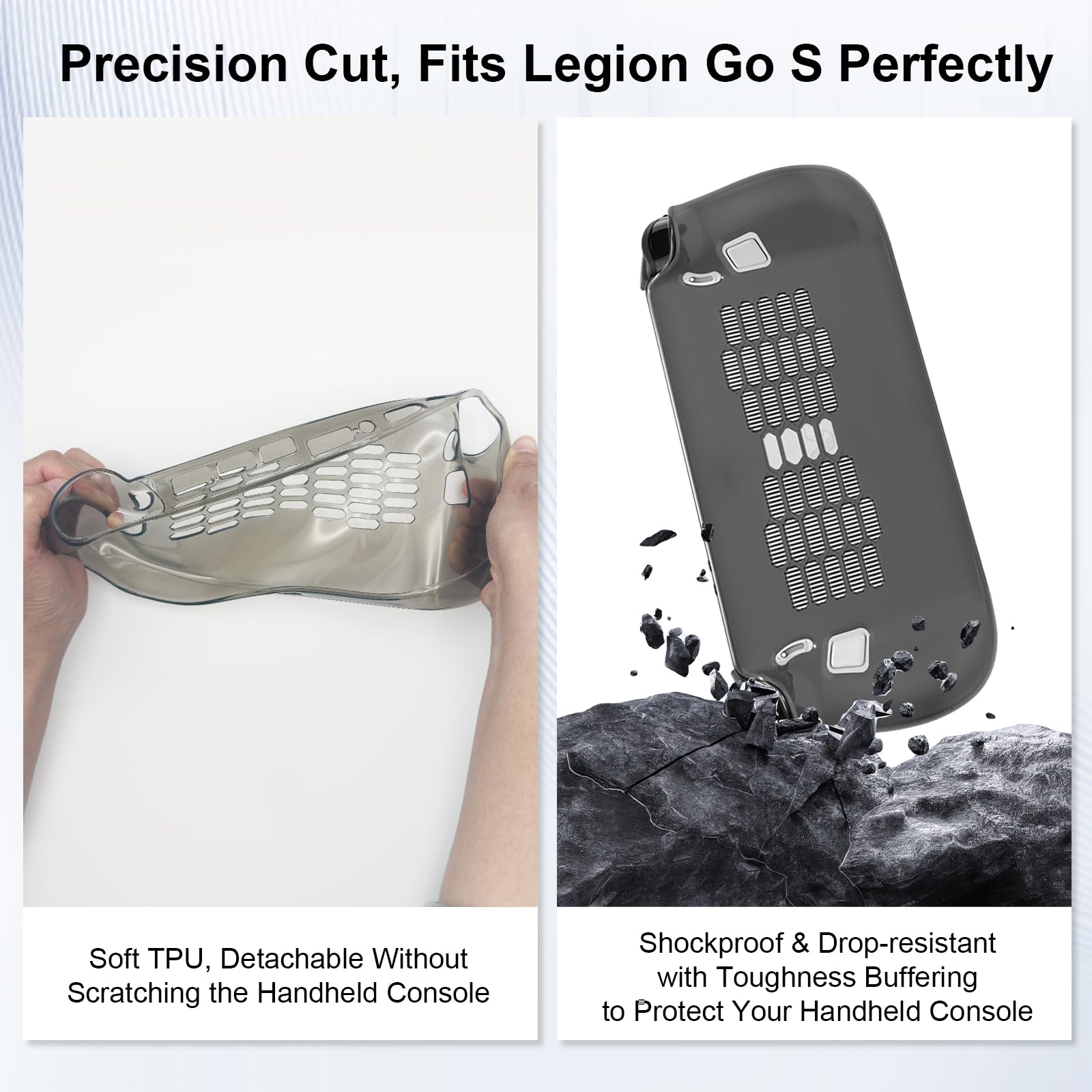 Funda de transporte para Lenovo Legion Go S, carcasa rígida de EVA a prueba de golpes con protección resistente al agua, ajuste personalizado para consola de mano Legion Go y accesorios, diseño