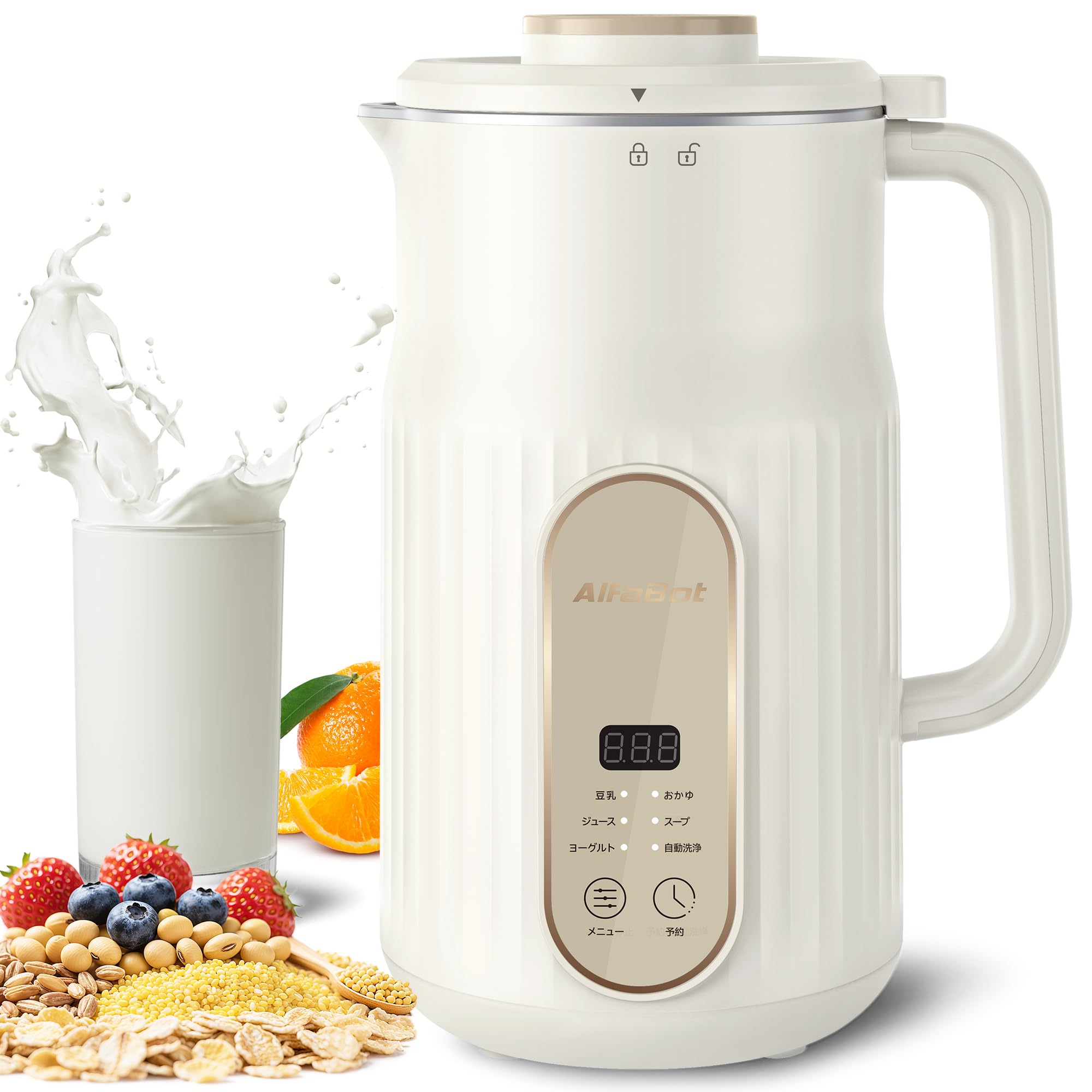 大特価✨AlfaBot 豆乳メーカー 加熱式ミキサー スープメーカー 800ml Amazon | AlfaBot 豆乳メーカー 加熱式ミキサー スープメーカー