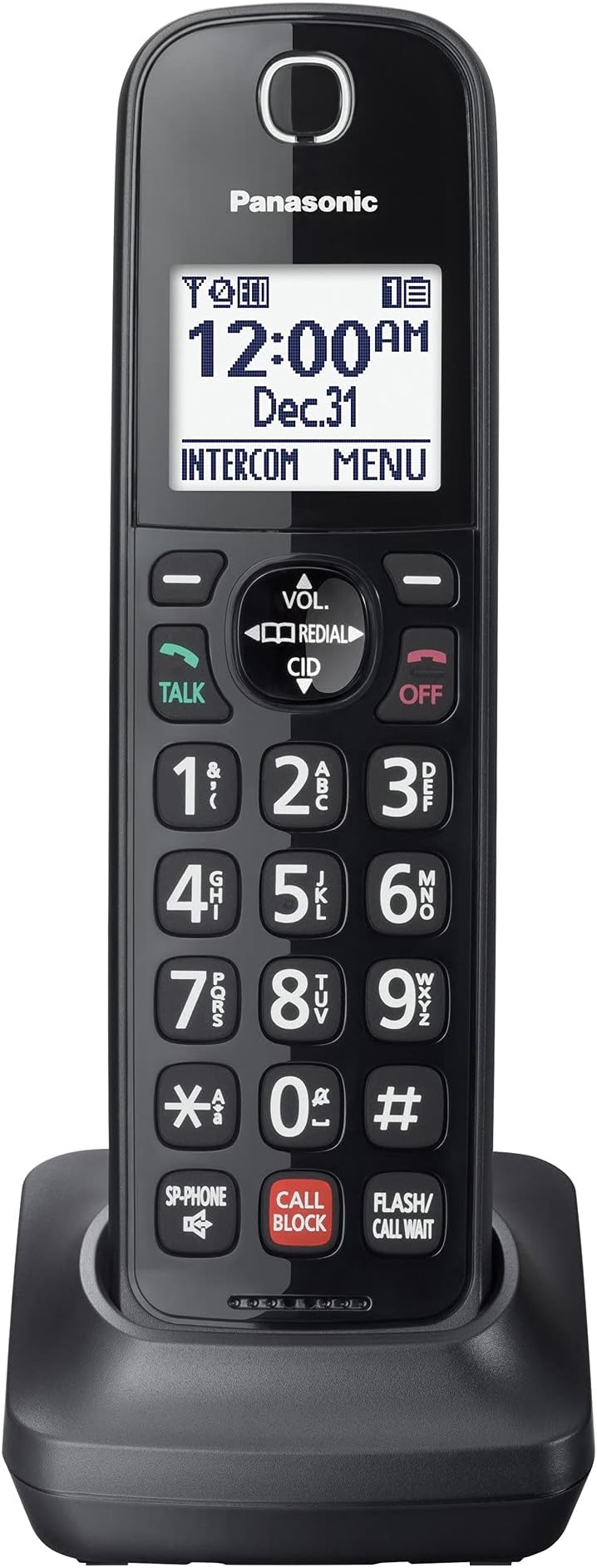 Panasonic KXTS880B Integrated Corded Telephone,Black