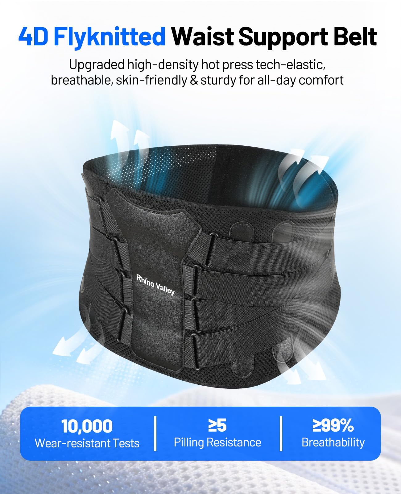 Ceinture Lombaire pour Homme, Ceinture de Soutien pour Soulager les Douleurs Lombaires, Ceinture Lombaire Réglable avec Coussin Lombaire, Ceinture Ergonomique Respirante pour Soulagement Immédiat, XL