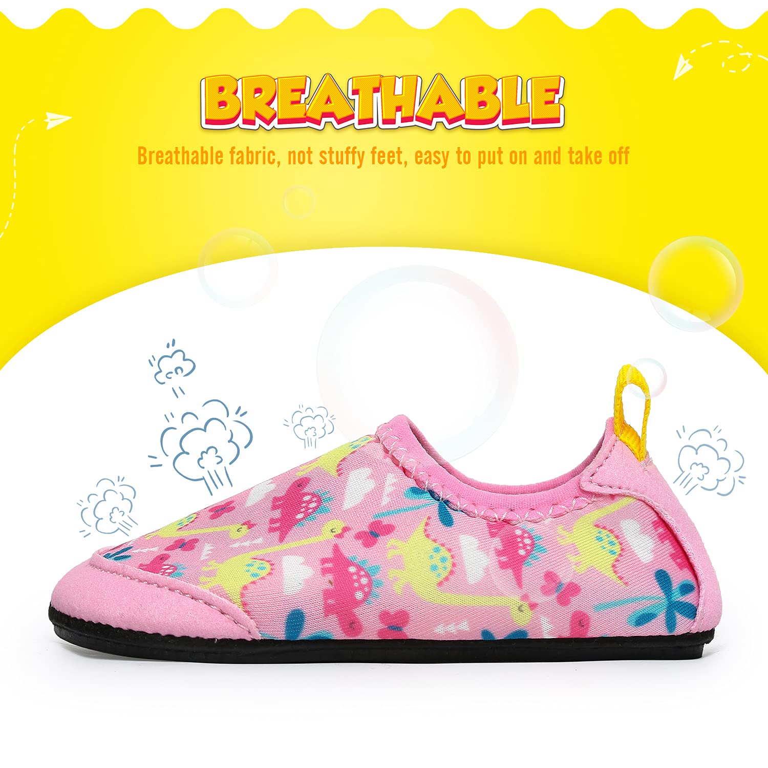 Zapatos de Agua para niños y niñas, Zapatos de Playa para niños pequeños, Calcetines acuáticos Descalzos Antideslizantes para Piscina y Playa — view 6