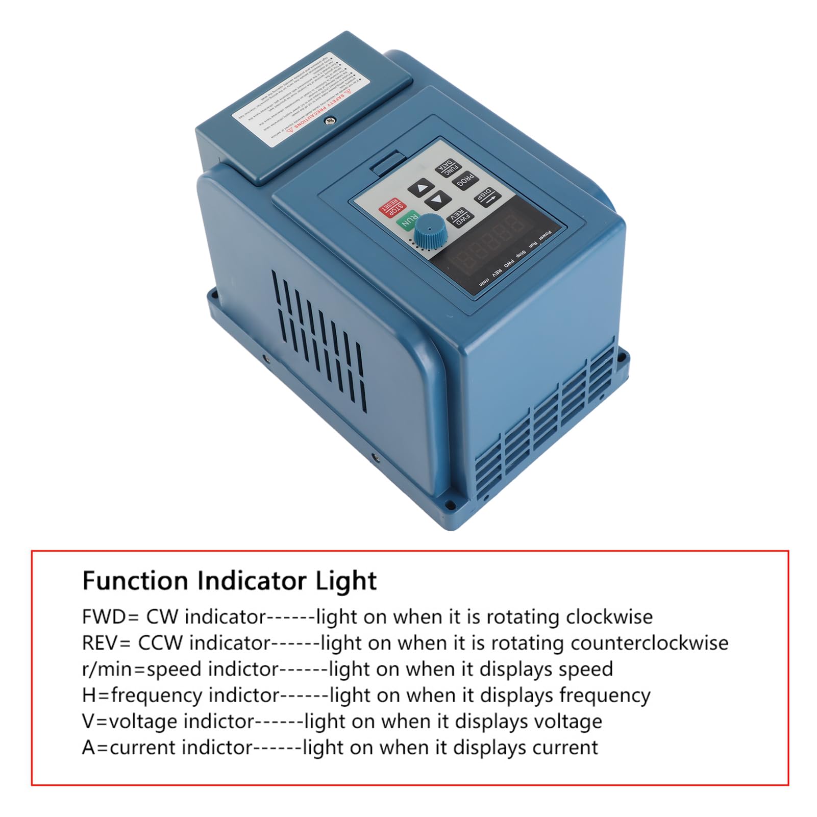 Inverter a Frequenza Variabile 380V 4KW Trifase con Display Digitale, VFD per Fresatrice CNC, Impermeabile, AT3-4000X