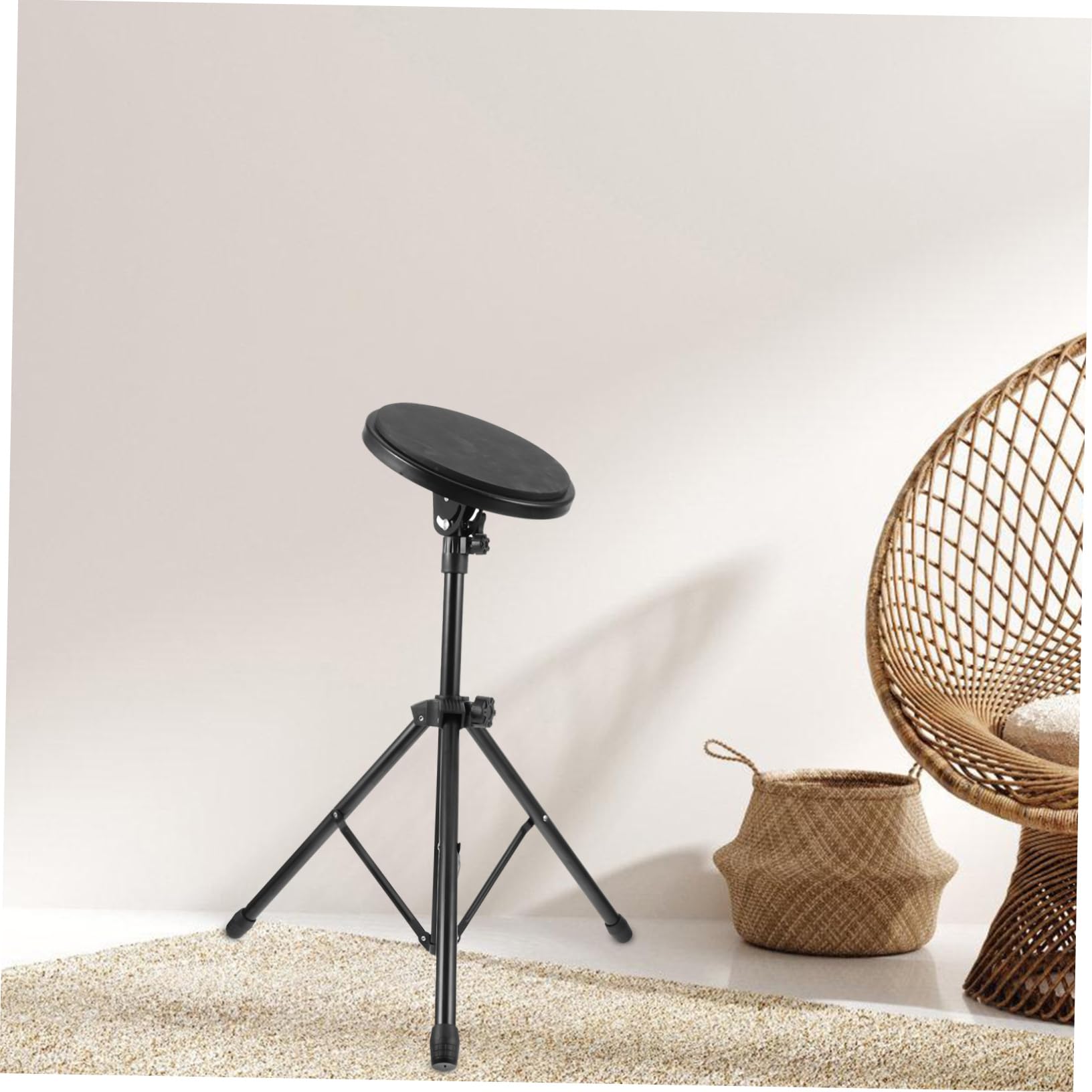FRCOLOR Schlagzeug Übungspad Robustes Drum Practice Pad für Anfänger und Profis Rutschfestes Elektrisches Übungspad Kompatibel mit Drum Ständern für Ruhiges Training Zuhause und Unterwegs