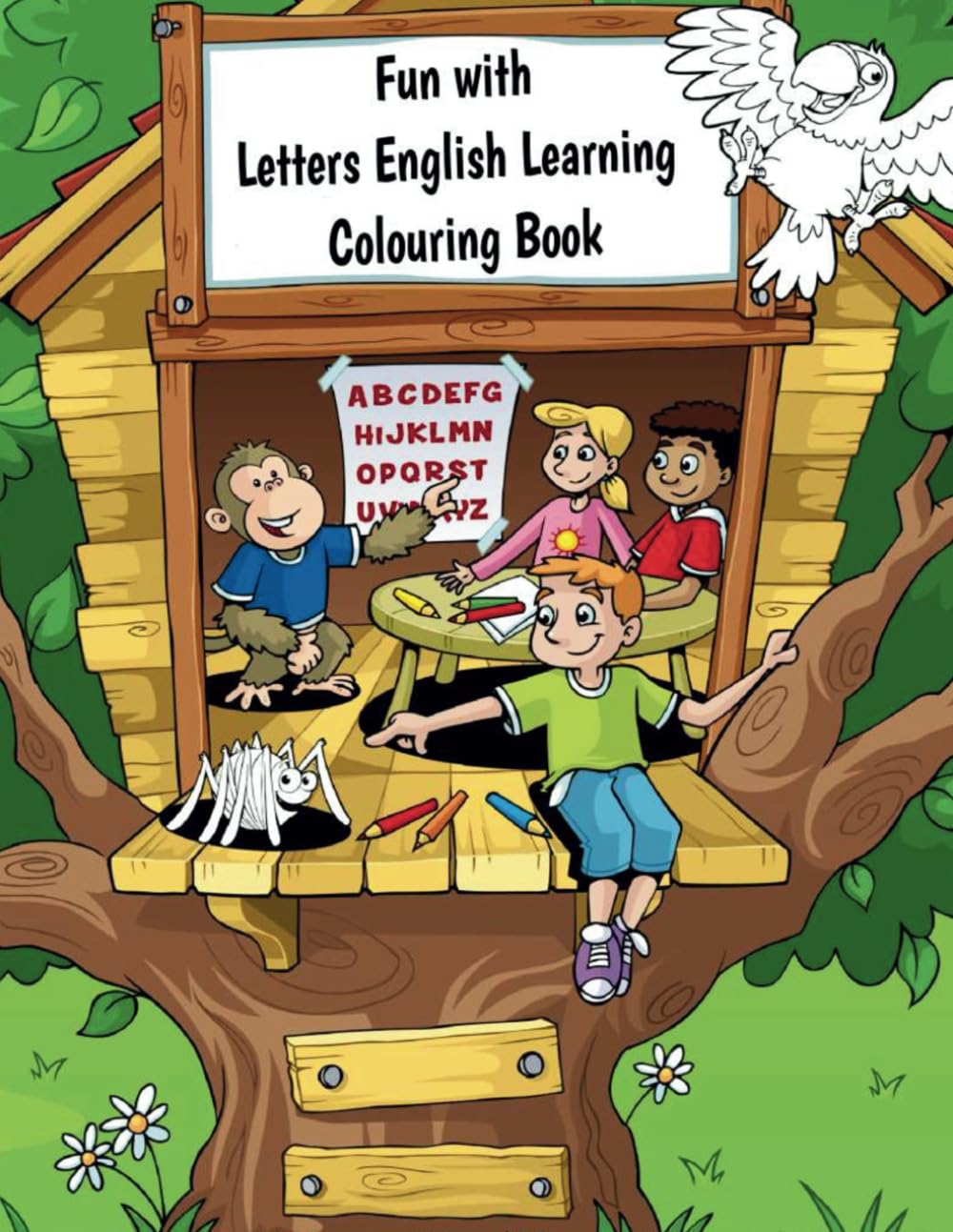 Fun with Letters English Learning Colouring Book