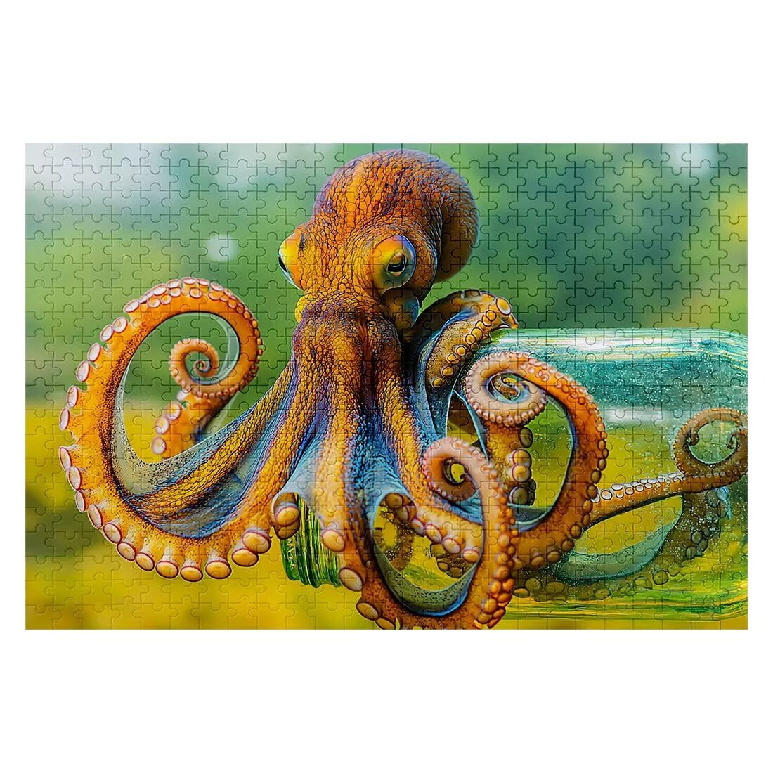 Puzzle 5000 Sztuk Zwierzęta Puzzle Ośmiornica Wymiary 156 x 105 cm Puzzle Dla Dorosłych Kreatywna Rozrywka, Śmieszne Klasyczne Puzzle Zabawki Edukacyjne Oryginalne Prezenty Dla Kobiet J-54
