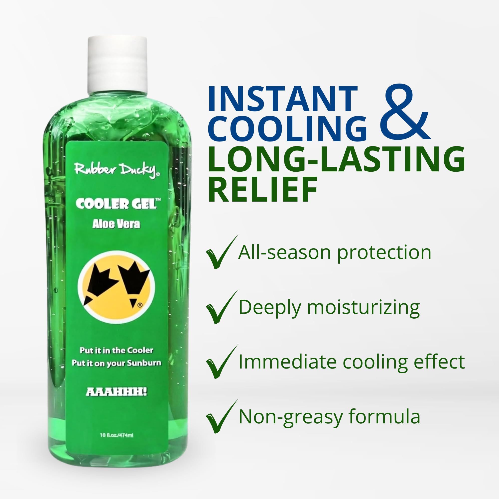 Amazon.com: Rubber Ducky Cooler Gel - Sunburn Relief |Soothing