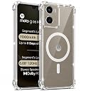 ProLook Transparent Back Cover for Motorola G06 Power 5G / Moto 06 5G Clear Back Cover Shockproof Side TPU Bumper & Back Pc Protective Magnetic Support Cover Case (Motorola G06 Power 5G) gallery image
