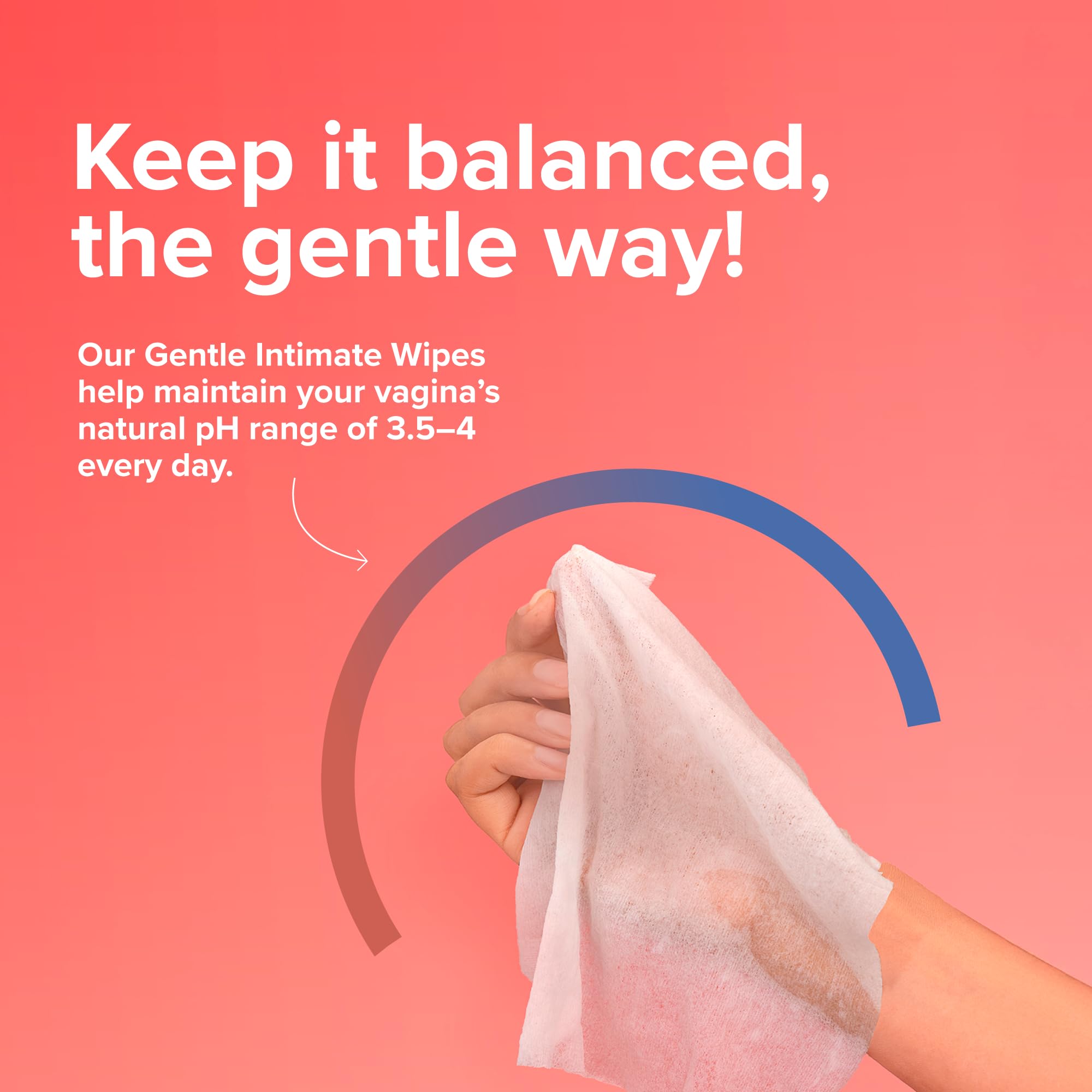 Nua Gentle Intimate Wipes | Infused with Cranberry, Cucumber and Aloe | Alcohol and Artificial-Fragrance Free | 100% Biodegradable 3