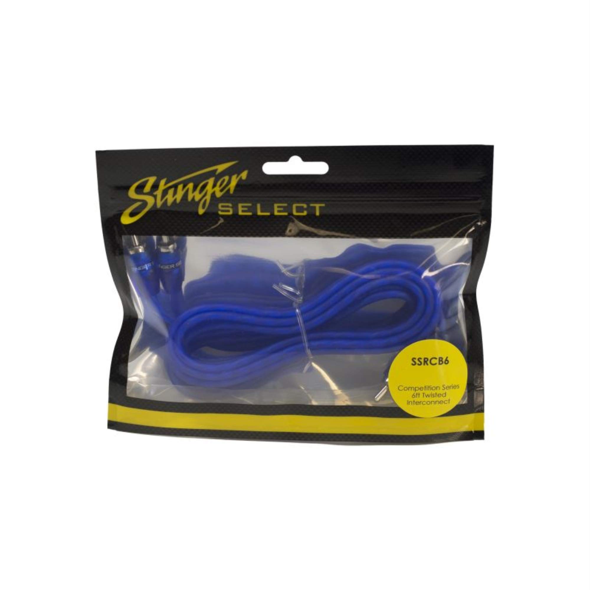 Stinger Select SSRCB6 Competition Series 6' Twisted Interconnect , Blue