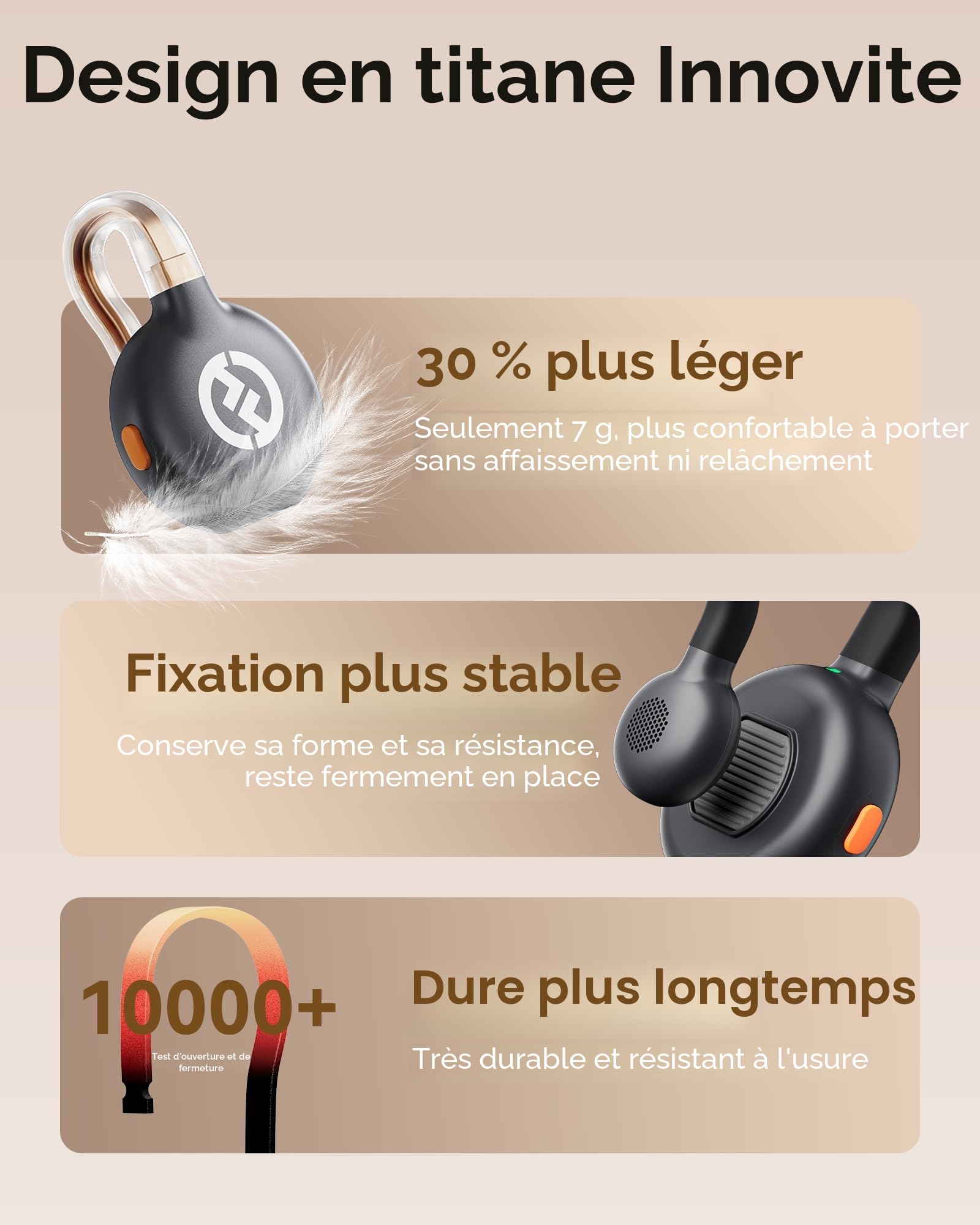 Hollyland Lark M2S Micro Cravate sans Fil 300 m Portée Clip Titane 7g Léger Réduction Bruit 30H Durée Lavalier (2TX+2RX)