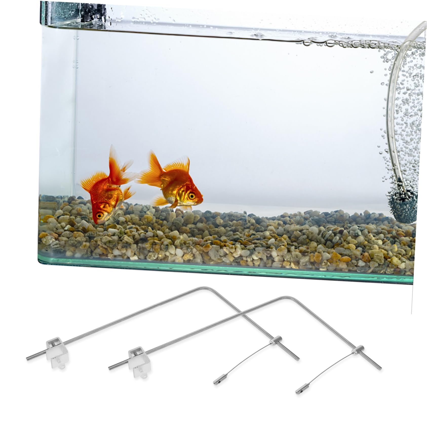 1para Regulowanych Uchwytów Do Lamp Akwariowych Aluminium Wszechstronny Stojak Oświetlenie Do Akwariów Zbiorników Wodnych Idealny Instalacji Lamp Dla Miłośników Ryb