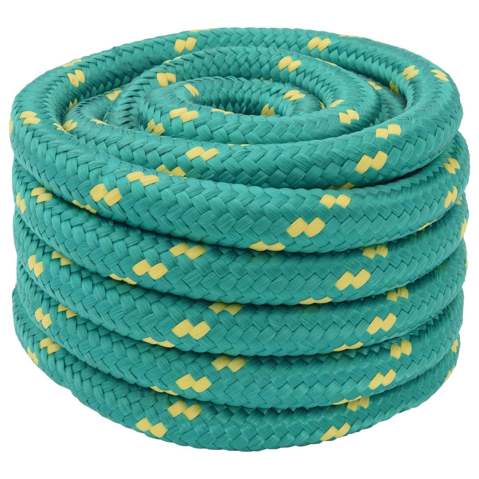 Cuerda de trabajo de polipropileno verde multifuncional para camping, vela, transporte, canotaje, kayak y pesca, diámetro 30 mm, longitud 50 m