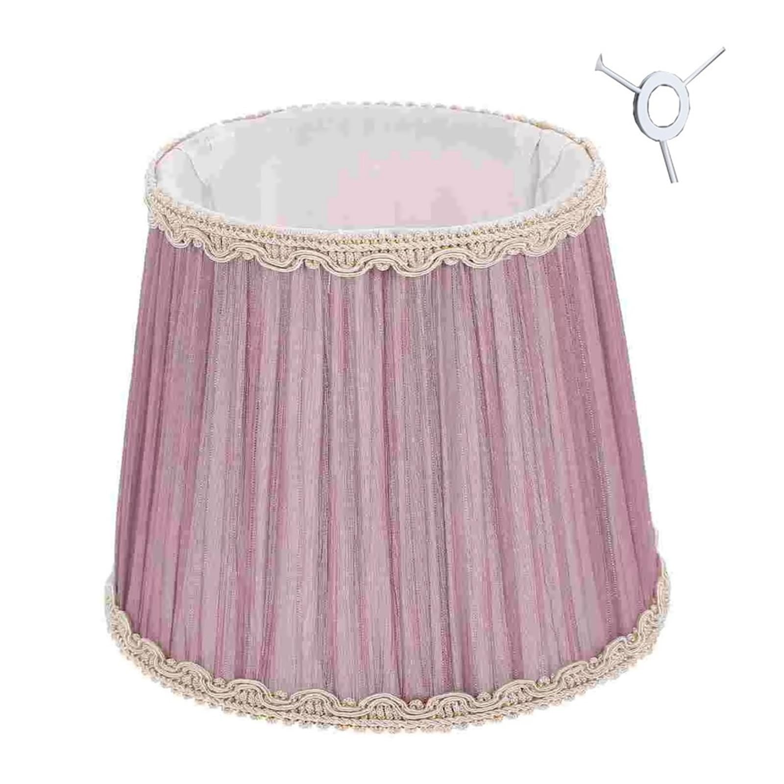 Luxemetals Purple Meson Type Clip-On Cloth Lamp Shade For E14 Bulb(Purple Meson Type)