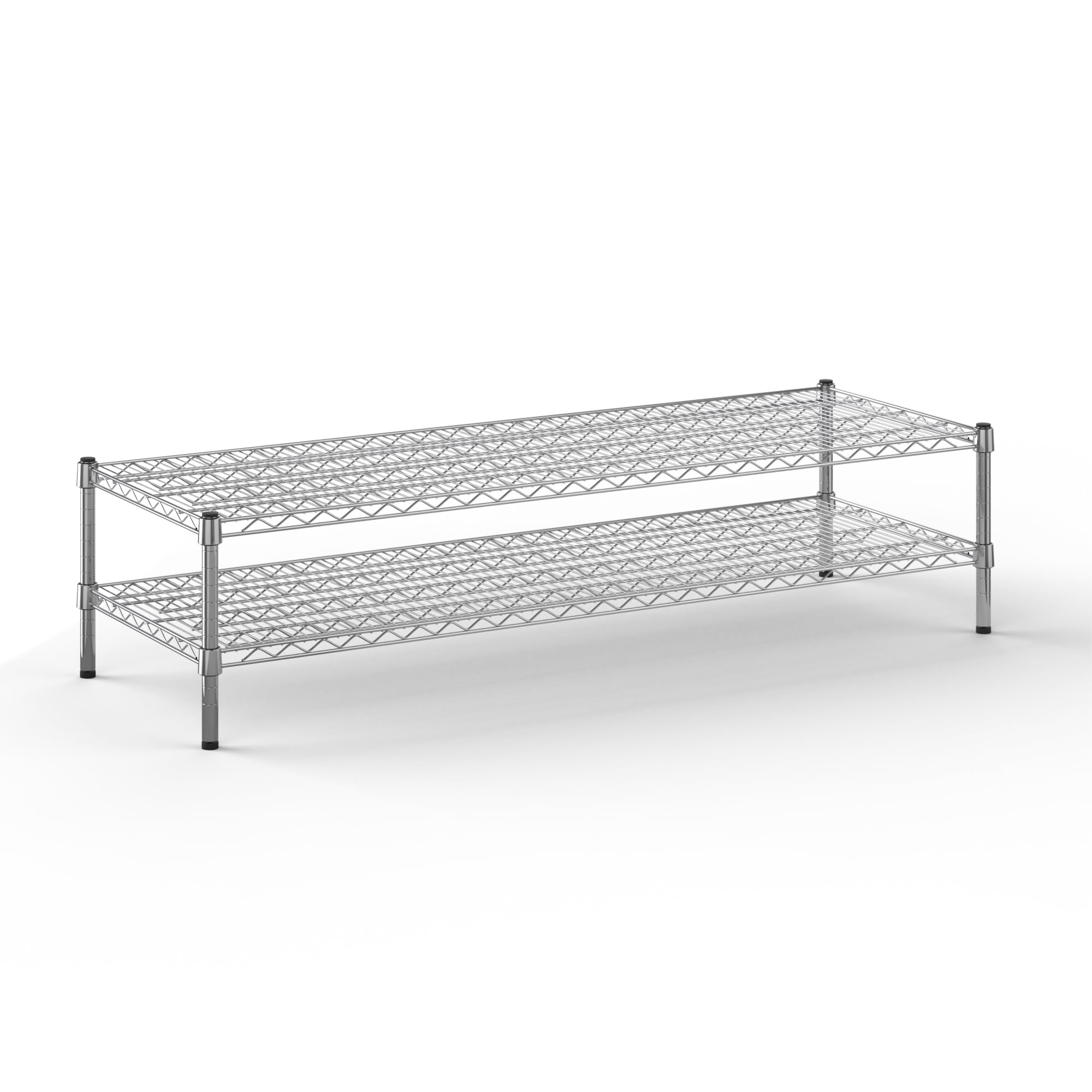 21" Deep x 60" Wide x 14" Height Wire Shelving Kit | 2-Tier | NSF Commercial Storage Rack Unit