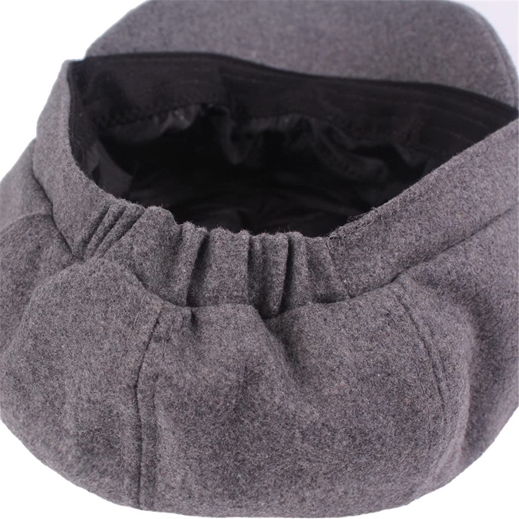 Damen-Baskenmütze, Newsboy-Mütze, Winter, Frühling, schwarz, einfarbig, achteckige Mütze, Vintage-Stil, lässig, Baker-Boy-Mütze (Farbe: Schwarz-Soul Eater1, Größe: 56–58 cm) (Argento 6 7/8)