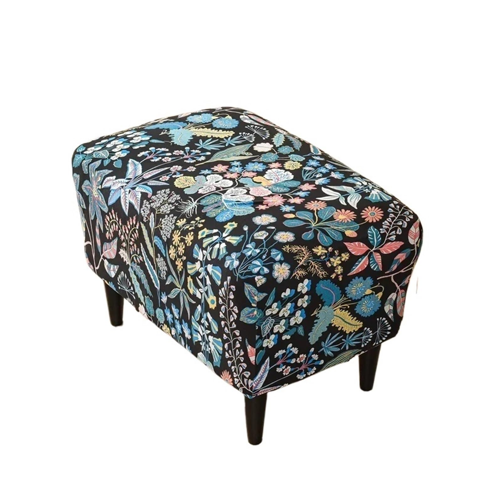 GCYEIDMA Wing Chair Slipcover Wing Chair Cover Stretch Armchair Relax Sofa Slipcovers with Seat Cushion Covers for Living Room Furniture(B6 Footstool Cover)