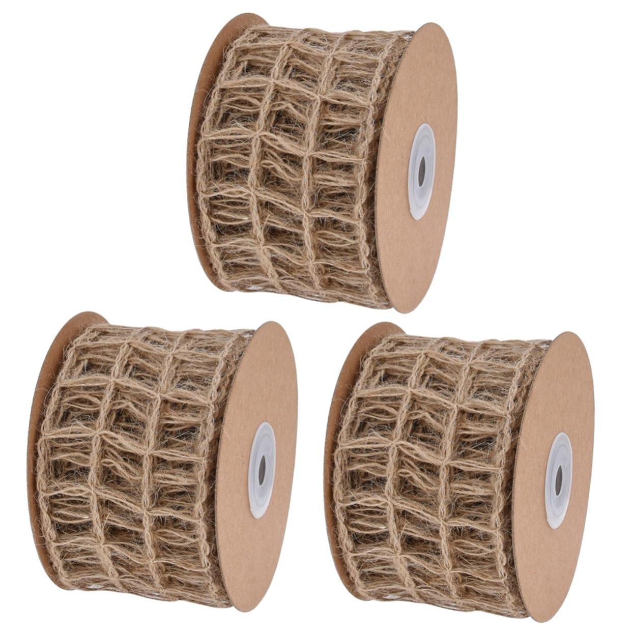 TEHAUX 3stücke Mesh-burlap-dekorationsband Mit Lagig Für -projekte Geschenkverpackung Hochzeits Und Weihnachtsdekorationen Rustikale Bastelideen