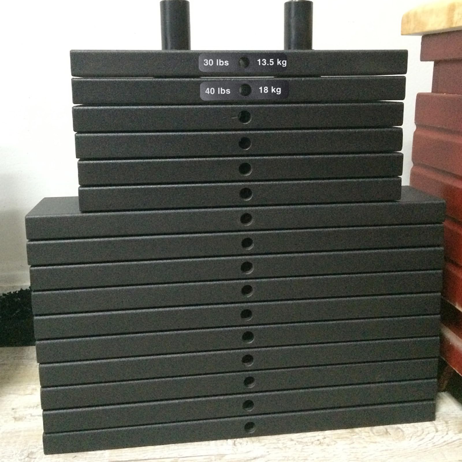 Etichette Adesive Per Pesi Da Palestra - Da 4.5kg A 90kg, Per Manubri, Bilancieri E Dischi, 18x20 Cm - Foto 7