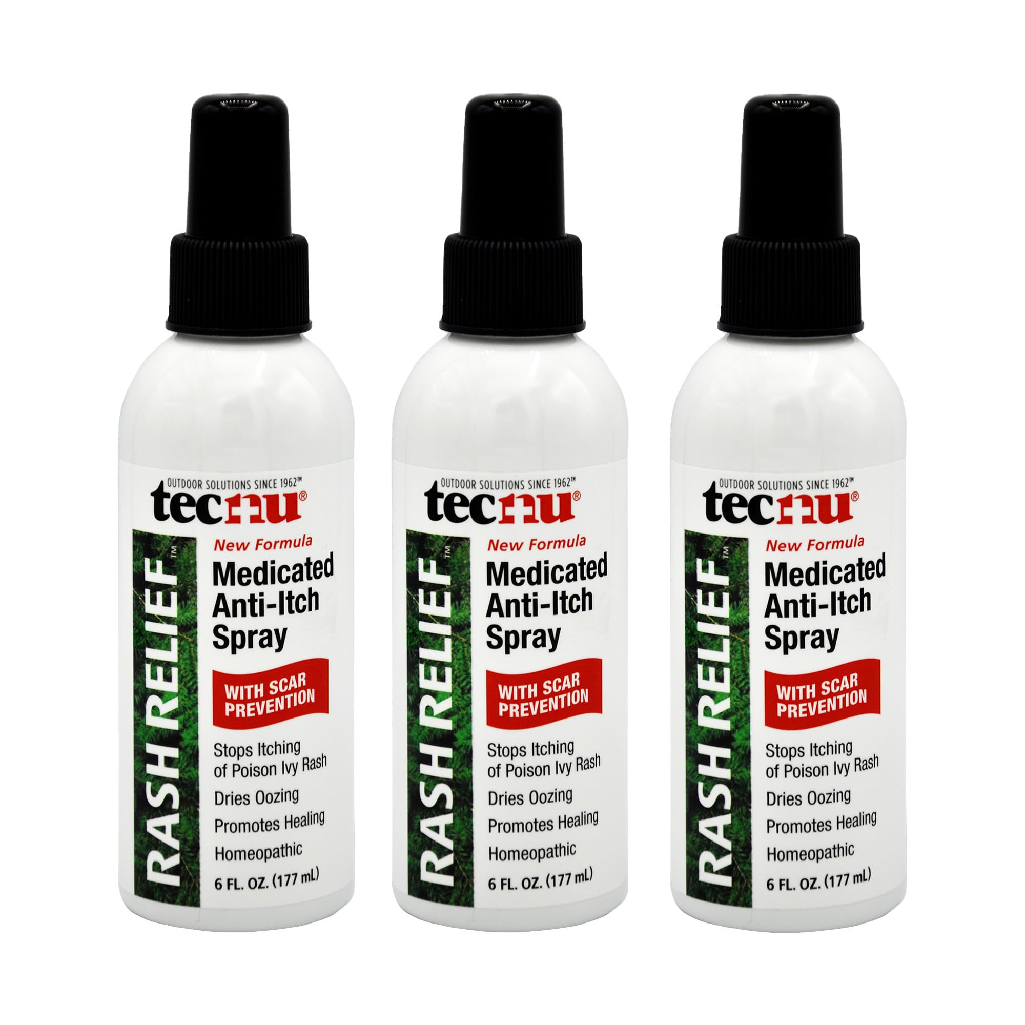 Tecnu Medicated Anti Itch Spray for Poison Ivy Treatment, 6 Fl Oz, 3 Pack