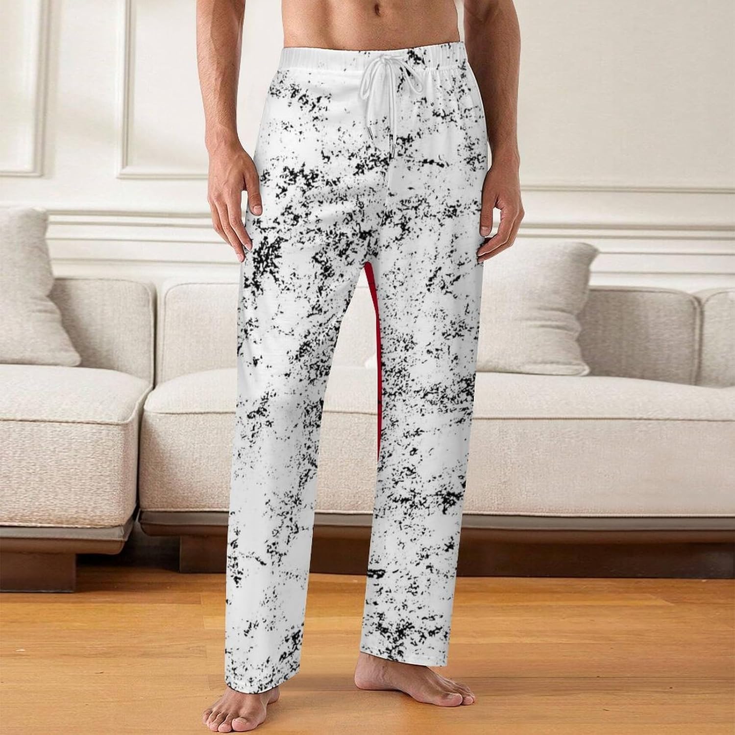Bashkortostan Flag Men's Pajama Pants Bottoms Sleep Lounge PJ Pants,