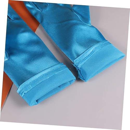 Miniatura 5 de Juego de 3 pares de manos de satén para niños, guantes de princesa de satén para niños, guantes de princesa blancos para niños, recuerdos de