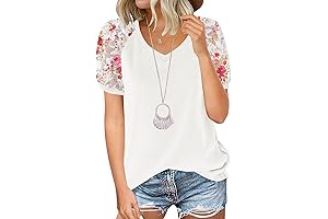 Miholl Women's Casual Loose Lace T-Shirt
