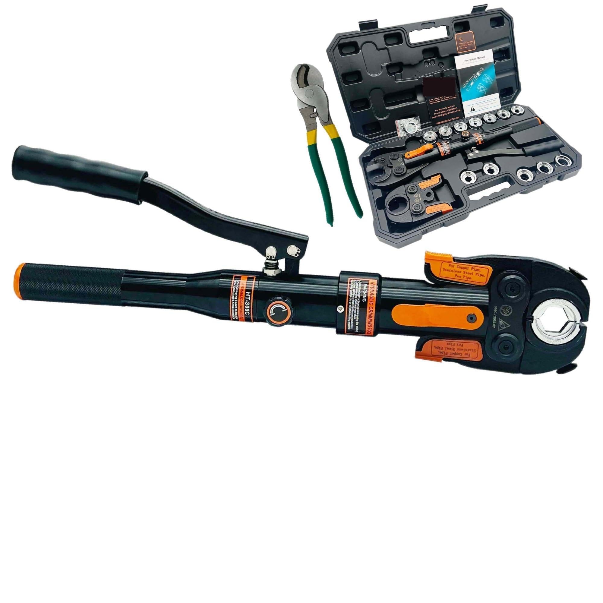 LNHHG - 2 In 1 Hydraulic Crimping Tool And Cutting For 10-300mm2 Cable And 300mm2 Hydraulic Crimping Cutting Pliers