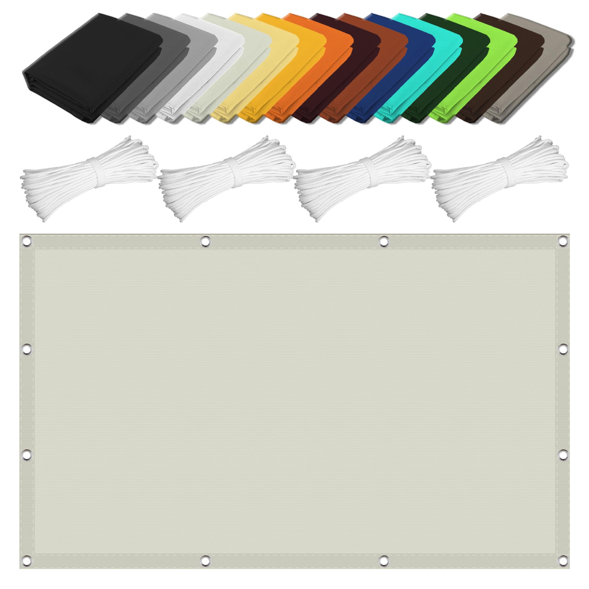 Protection des rayons UV avec voile ombrage auvent 3x4.5m pour patio