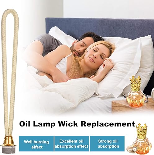 Miniatura 6 de Maitys 6 piezas de repuesto de mecha catalítica para lámpara de aceite de repuesto de mecha de control de aire catalítico, lámparas de quemador