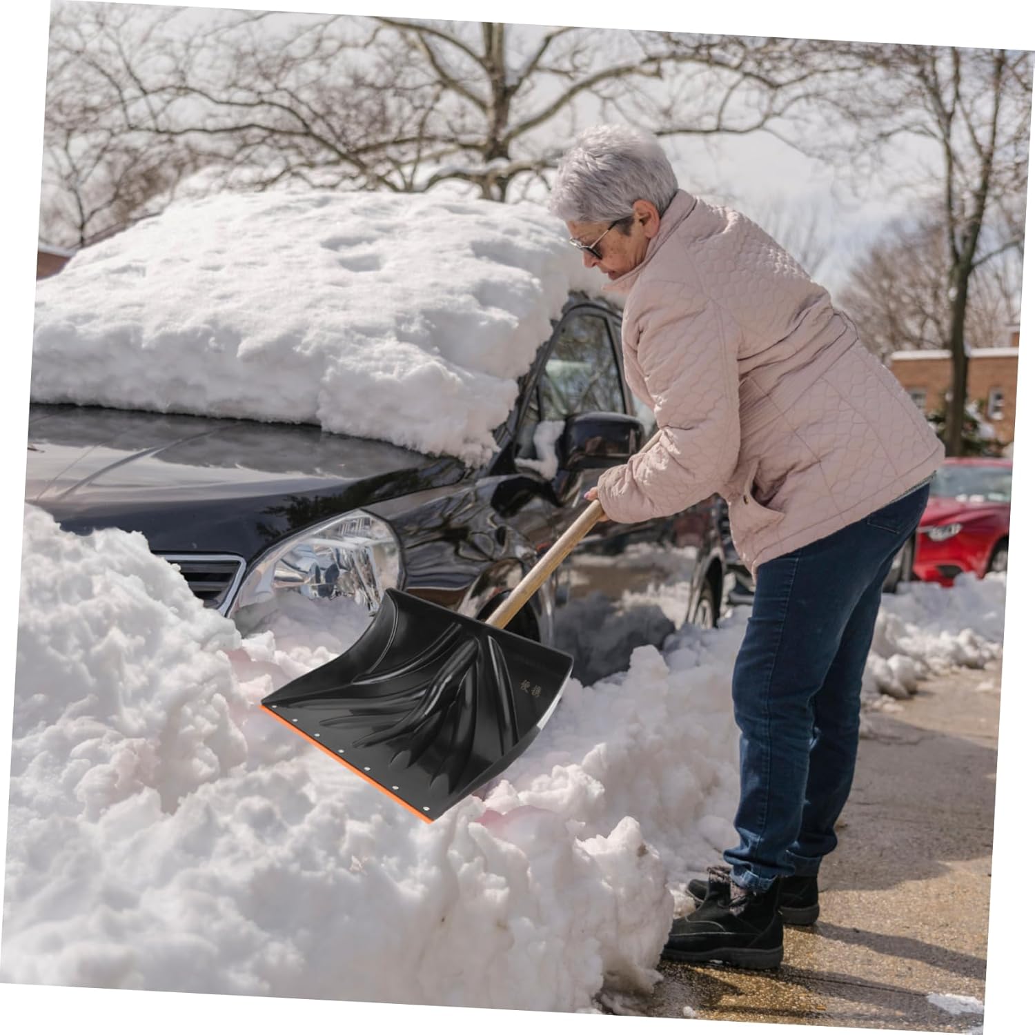 Snow Shovel Tool Replacement Head for Ice Shovel Driveway Window Cleaner Efficient