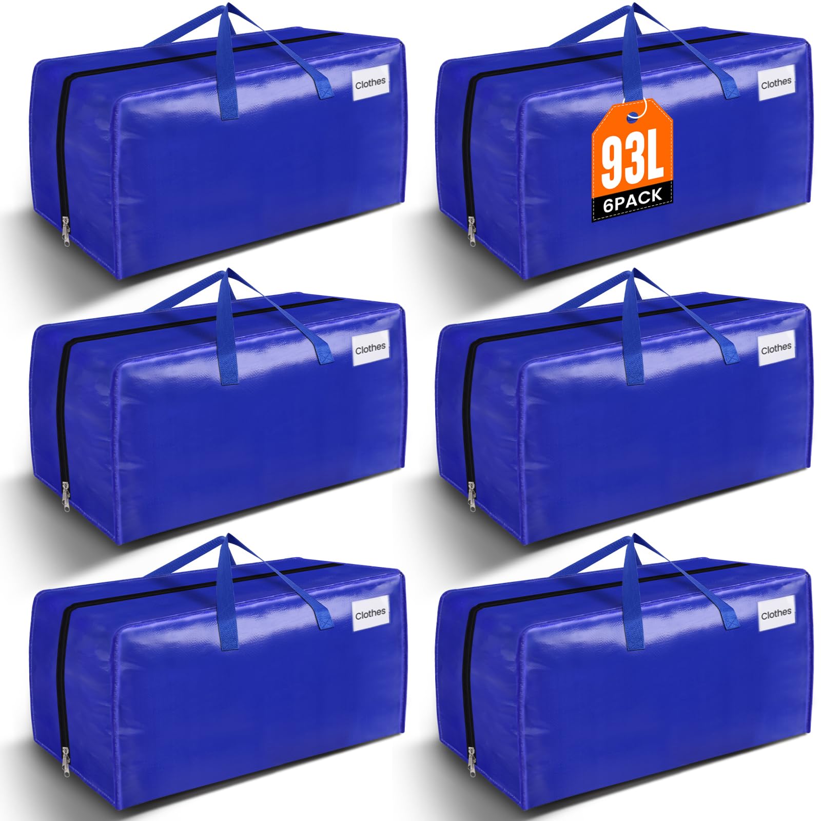 BlissTotes Moving Bags Heavy Duty Moving Supplies Storage Bags Extra Large Packing Bags Boxes with Tag Pockets Collapsible