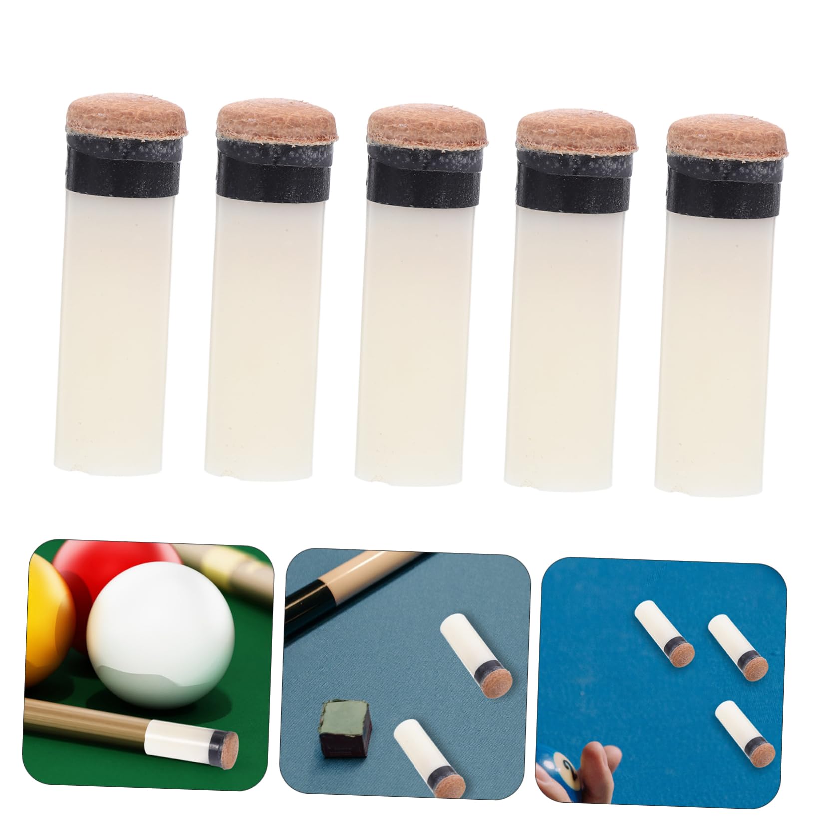 Amazon | KOMBIUDA ビリヤードキュー用 交換可能なキューチップ 10個