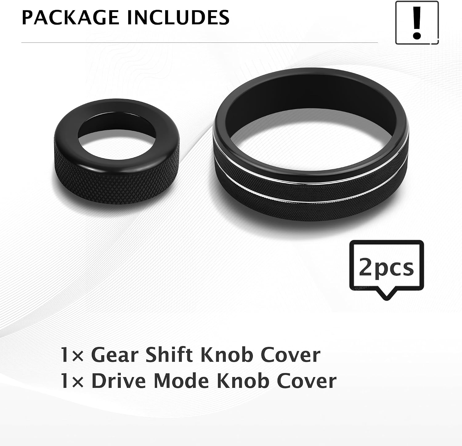 for Kia Sorento Hybrid 2022-2026 Accessories, DvlynAuroa 2pcs Aluminum Alloy Knob Covers Trim Kit - Gear Shift & Drive Mode, Interior Upgrade & Tool-Free Installation (Black)