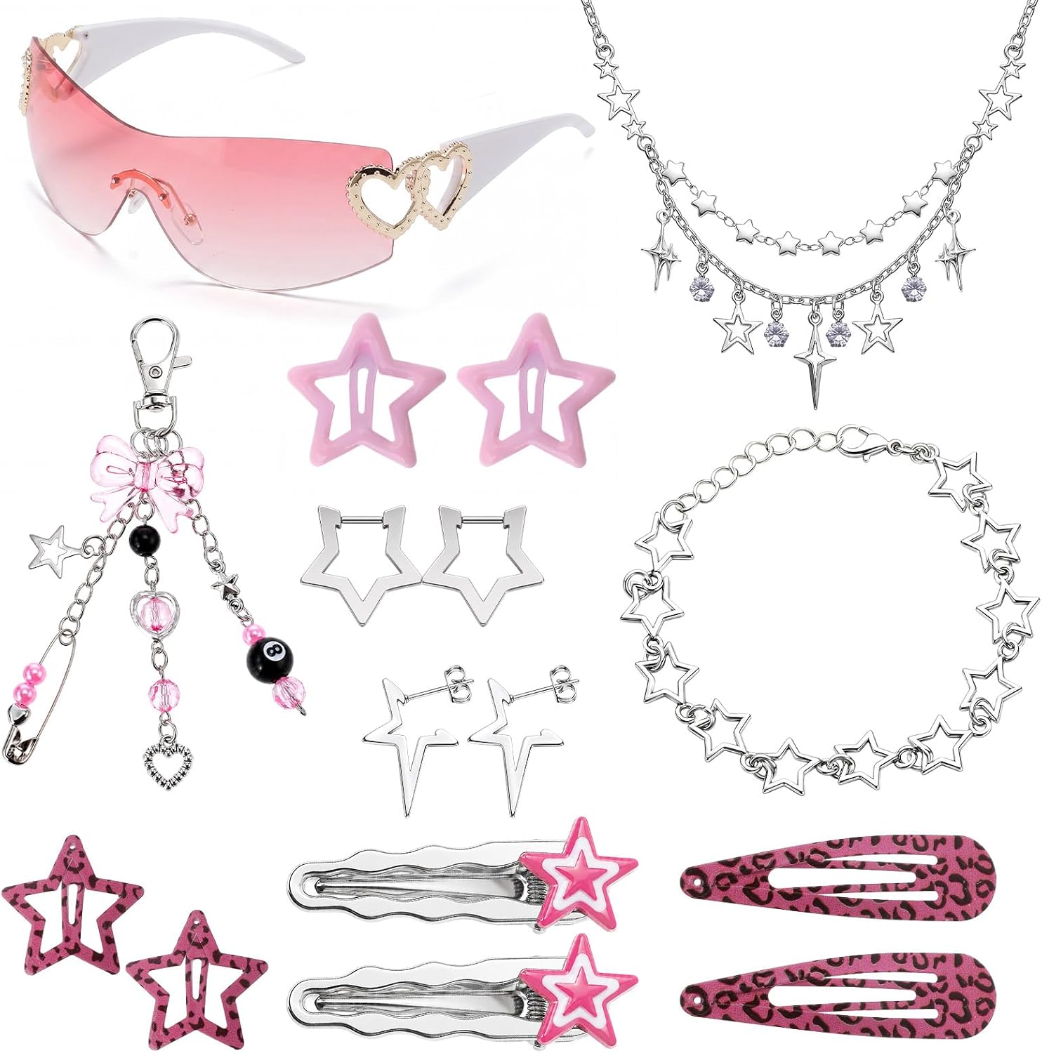 Quelay Y2k Accessories Set for Women