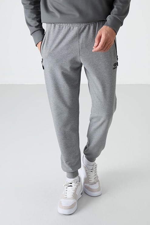 TOMMY LIFE TOMMYLIFE Standart Kalıp 2li Paket Haki-Siyah Eşofman Altı, 84587