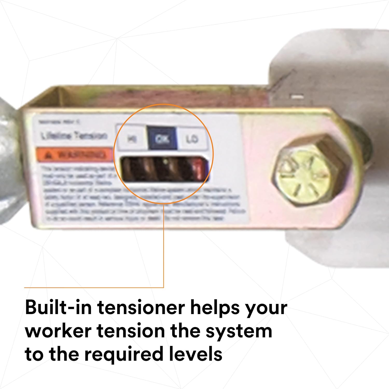 3M DBI-SALA Sayfline 7602100 Horizontal Lifeline System, 100-Foot Cable with Wedgegrip Termination, Turnbuckle Tensioner, Energy Absorber, Silver
