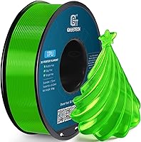 Vista 34 de Geeetech Filamento TPU de 1.75mm, Shore 95A – Filamento flexible para impresora 3D con alta elasticidad, carrete de 1KG (2.2lbs), precisión