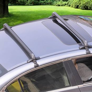 Universal 45" Roof Rack Cross Bars With Anti-Theft Lock – Fits Cars Without Rails, Holds 220lbs
