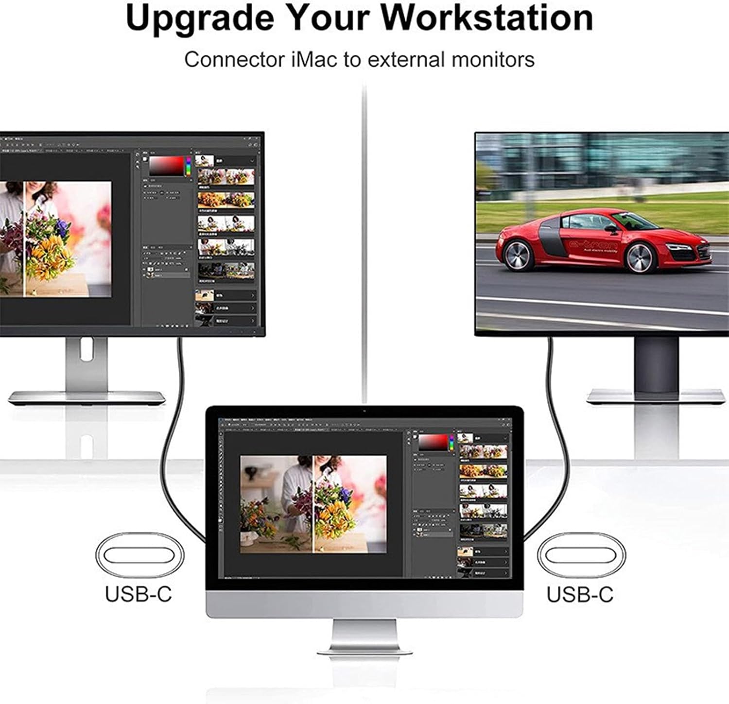 31inch USB Type C to VGA Adapter Cable, Streamlines Connection for Monitors and Projectors VGA Displays Male to Male Cable