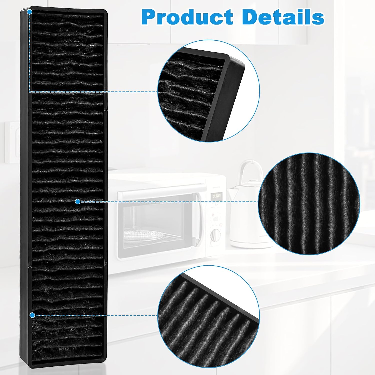 5230W1A003A Microwave Charcoal Filter Replacement Compatible with Kenmore