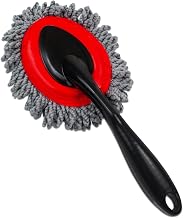Detailer’s Preference Mini Microfiber Duster Brush with Spade Head, 12.5" Car Interior Cleaning Tool for Dust, Dirt, Pet Hair, Safe for Screens, Vents, Dashboards, Mirrors