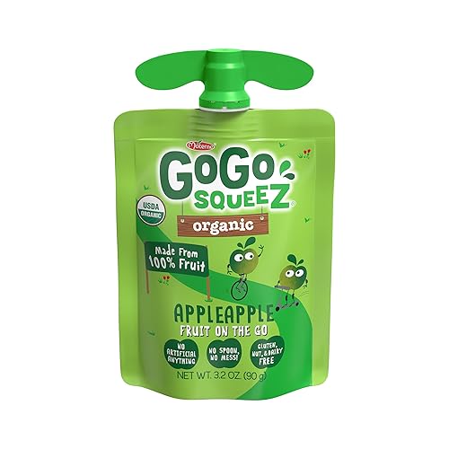 Miniatura 16 de GoGo squeeZ Fruta orgánica sobre la marcha, canela de manzana, 3.2 onzas (48 bolsas) – Sabrosos bocadillos de puré de manzana para niños hechos
