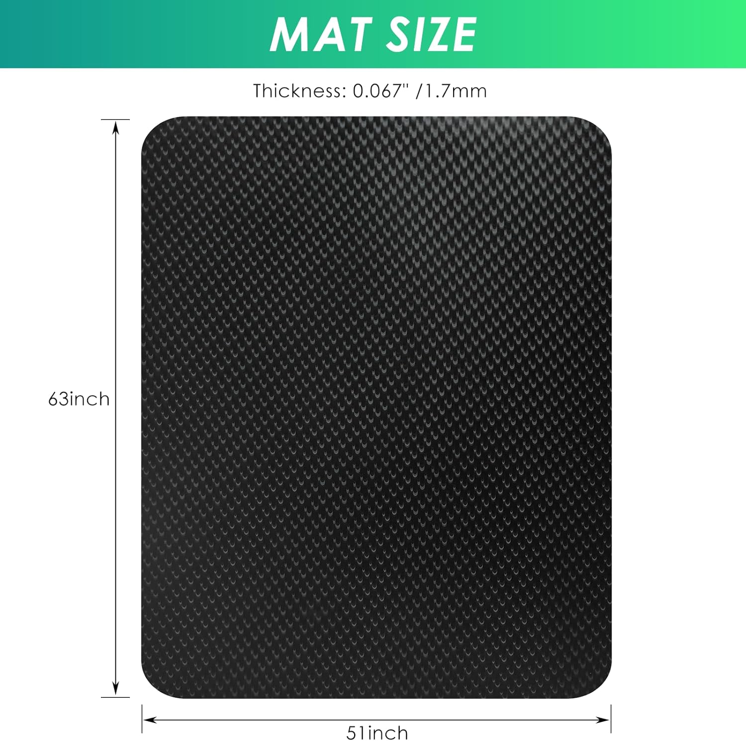 Vicwe Gaming Chair Mat for Hard Floor,51" x 63" Computer Chair Mat for Tile Floor,Anti-Slip Hard Floor Protector Rolling Chair for Office Home